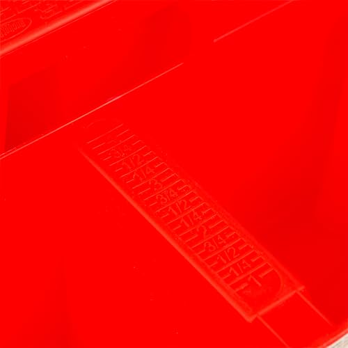 Bucket Boss - Super Stacker Small Parts Organizer, Bucket Organization (15054), Red (Pack of 6) - size: (Pack of 6)