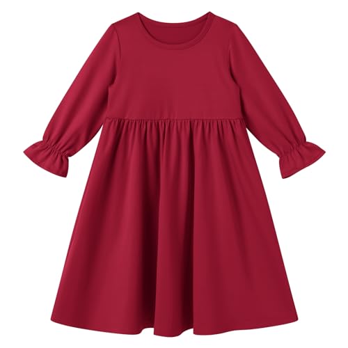 IWEMEK 2PCS Newborn Baby Girls Muslim Abaya Prayer Dress with Hijab Islamic Middle East Arab Dubai Robe Ramadan Eid Clothes - color: Burgundy, size: 6-12 Months