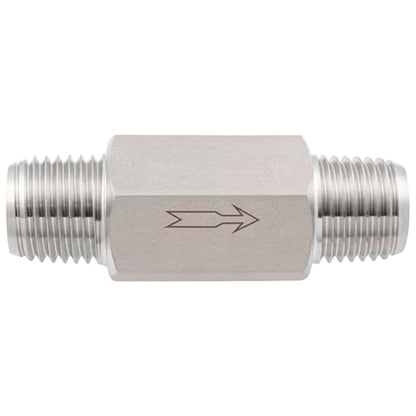 Yoebor 1/4" MNPT x 1/4" MNPT Stainless Steel Check Valve One Way Valves 1pc - size: 0.25 Inch, style: Mnpt x Mnpt