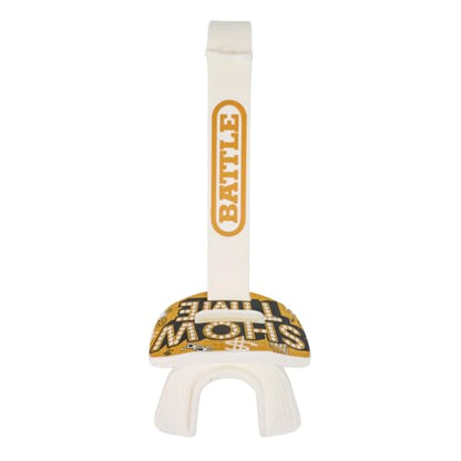 Battle Speed X Mouthguard with Interchangeable Thick Strap, for Football, Advanced Composite, BPA Free, Youth and Adult (Showtime) - color: Showtime