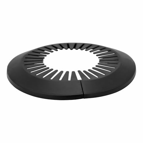 MAGO FAMILY MAGIC Flange Pipe Cover Decoration 2.95"-4.49", Escutcheon Plate Water Pipe Drain Line Cover, PP Plastic Plumbing Plates for Bathroom Wall, Black, 1 Piece - color: 1 Piece, size: 2.95"-4.49"