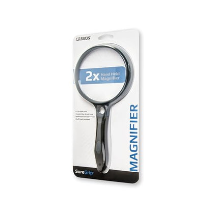 Carson® SureGrip 2x Acrylic Soft-Grip Magnifier with 11.5x Spot Lens (SG-12) - style: 4"
