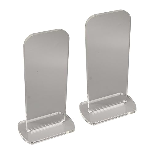 Yosoo Health Gear Boxing Glove Stand 2Pcs Sturdy Acrylic Boxing Glove Rack, Vertical Boxing Glove Display Stand Acrylic Gloves Holder, 3.1x2.0x5.9in Sports Gloves Display Storage Rack (Transparent) - color: Transparent
