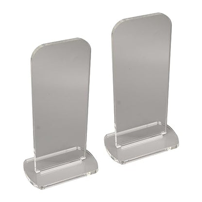 Yosoo Health Gear Boxing Glove Stand 2Pcs Sturdy Acrylic Boxing Glove Rack, Vertical Boxing Glove Display Stand Acrylic Gloves Holder, 3.1x2.0x5.9in Sports Gloves Display Storage Rack (Transparent) - color: Transparent