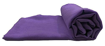 woogwin Women's Scarf Lady Light Soft Fashion Solid Shawl Wraps - color: Dark Purple