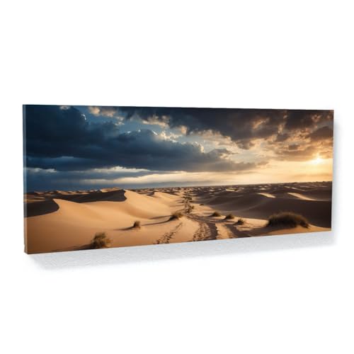 Sense Canvas Islamic Desert Legacy 80 Canvas Art - Home Decor Wall Art Print Poster Painting Small 20x8 / 0.75" - color: Islamic Desert Legacy 80, size: Small 20x8" / 0.75"