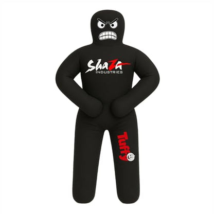 Shaza Toffy Youth Wrestling Dummy, Unfilled Canvas Training Partner, Kids Combat Practice Equipment - color: Black