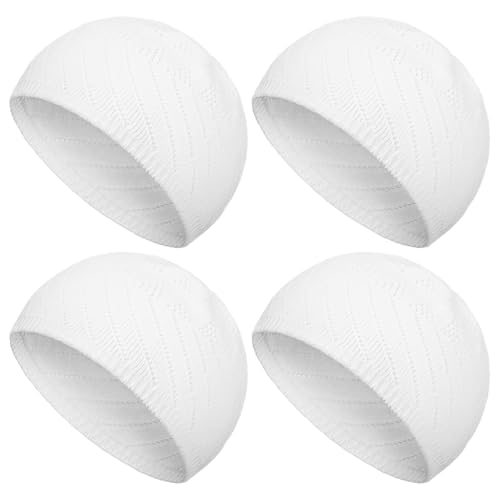 Boyiee Kufi Hat for Men - color: White, style: Solid Classic