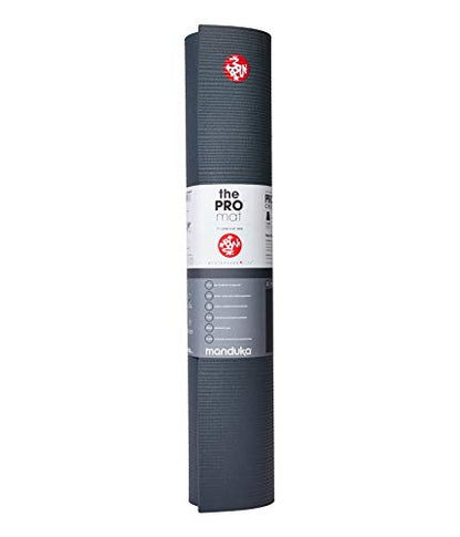 Manduka PRO Yoga Mat - 6mm | Lifetime Durability | Hygienic Construction | Premium Studio Quality | Teacher Approved - color: Thunder, size: 71" x 26"