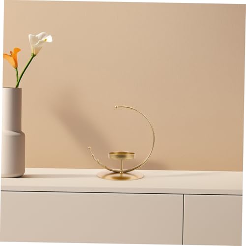 ULTECHNOVO Moon Candle Holders for Romantic Centerpieces Elegant Tealight Decor for Weddings and Eid Celebrations Meticulously Crafted Moon-Shaped Design for Table Decoration