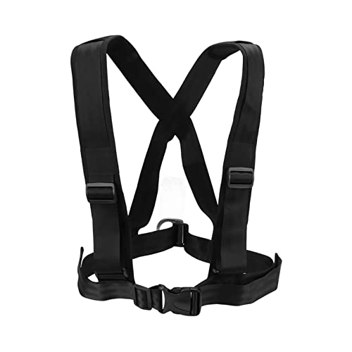 Sled Pulling Strap with Padded Shoulder Harness, Heavy Duty Nylon Resistance Training Equipment for Tire Sled Drag, Strength and Speed Workout for Football Runners