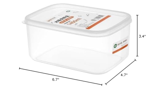 3PCS Produce saver containers for refrigerator(1400ML),Leakproof Food Storage Bins with lids,Fresh Plastic box Keep Fruit Vegetable Fresh longer. - size: 1400ml