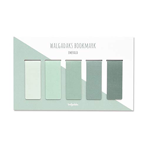 Monolike Magnetic Bookmarks Emerald, Set of 5 - color: Emerald