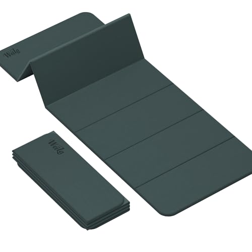 1/2 Inch Extra Thick Yoga Mat Pilates Equipment, 70"x24" Odorless Workout Mats for Home Gym, Non-slip Exercise Mats for Women Men Home Workout, Foldable Yoga Mats for Travel Camping Sleeping - color: Avocado