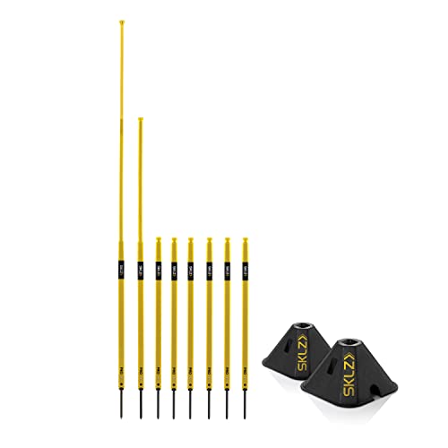 SKLZ Pro Training Agility Poles + Utility Weight, Soccer Training Set