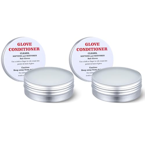 2 Pcs Baseball Glove Conditioner Leather Conditioner Cream Softball Baseball Glove for Break in Gloves Leather Sports Equipment Improving Flexibility