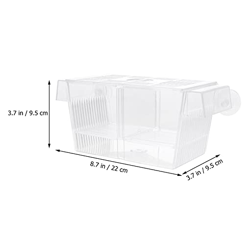 balacoo 1pc Aquarium Breeding Box Cups Isolation Incubator for Fish and Shrimp Easy Installation Water Material for Optimal Fish Survival