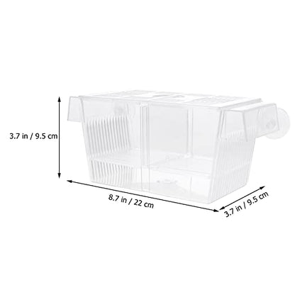 balacoo 1pc Aquarium Breeding Box Cups Isolation Incubator for Fish and Shrimp Easy Installation Water Material for Optimal Fish Survival