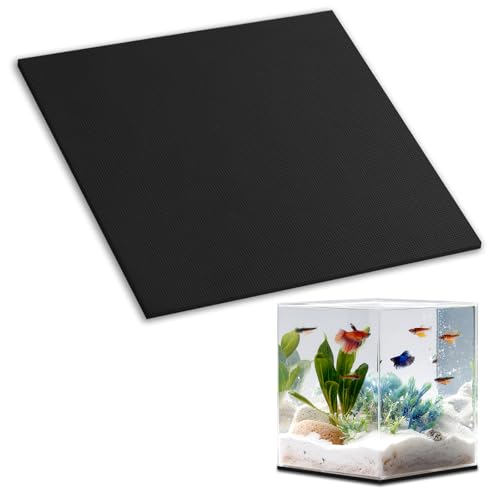 24 x 24 Inch Fish Tank Pad, Aquarium Leveling Mat, Black - color: Black, size: 24 x 24in