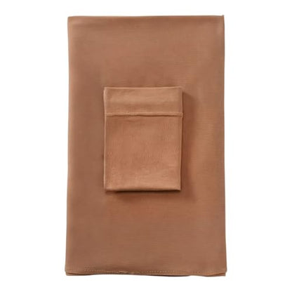 Cotton Modal Jersey Hijab with Matching Undercap, Women's Casual Style, 180cm × 70cm - color: Camel Brown