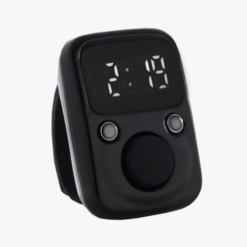 Hand Counter Clicker Portable Hand Finger Counting Clicker | Smart for Family Friends Home Young People Elderly Office Daily Wear - color: Black