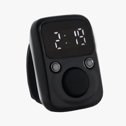 Hand Counter Clicker Portable Hand Finger Counting Clicker | Smart for Family Friends Home Young People Elderly Office Daily Wear - color: Black