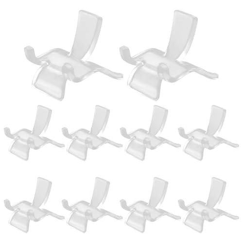 10 Packs Acrylic Display Holder and Easel Stands, Small | For Crystal, Geodes, Rocks, Minerals, Agate, Fossil, Coral, Gemstone