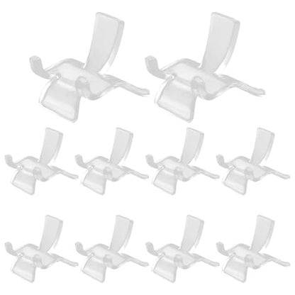 10 Packs Acrylic Display Holder and Easel Stands, Small | For Crystal, Geodes, Rocks, Minerals, Agate, Fossil, Coral, Gemstone