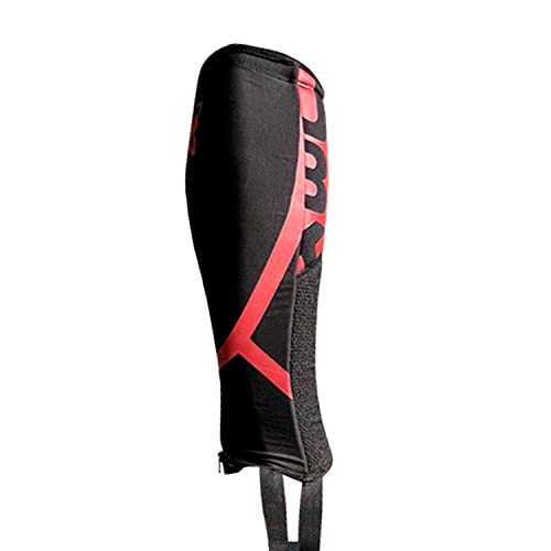 UNBROKENSHOP Shin Sleeves Pro Red 7mm Neoprene, Weightlifting, Deadlift, Rope Climb, Box Jumps for Men and Women, Single - size: X-Large