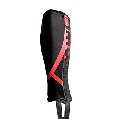 UNBROKENSHOP Shin Sleeves Pro Red 7mm Neoprene, Weightlifting, Deadlift, Rope Climb, Box Jumps for Men and Women, Single - size: X-Large