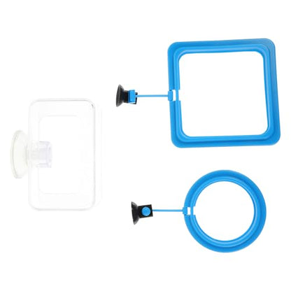Alasum 3pcs Aquarium Fish Feeder Rings with Suction Cups Feeding Circles Fish Tank Feeding Tool in Aquariums