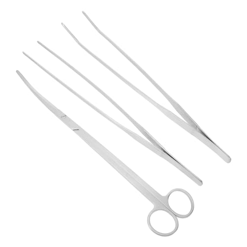 VANZACK Aquarium Tools Set 1 Set of Tweezers Scissors Spatula for Plant Trimming and Cleaning
