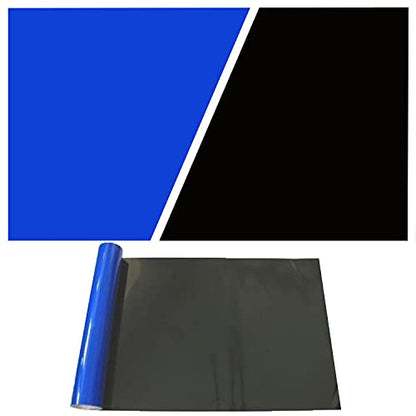 ELEBOX Aquarium Background Blue Black Fish Tank Background Picture 2 Sides Fish Backdrop for Aquarium Wallpaper 16"x 40" - size: 15.7" H x40.2" L