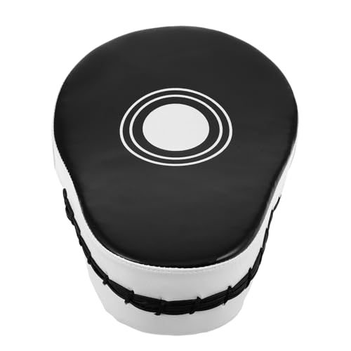 Curved Boxing Punch Mitts Thickened Handheld Focus Pads for Kickboxing Taekwondo MMA Training, Black Weighted Five-Finger Strike Targets for Martial Arts Sparring