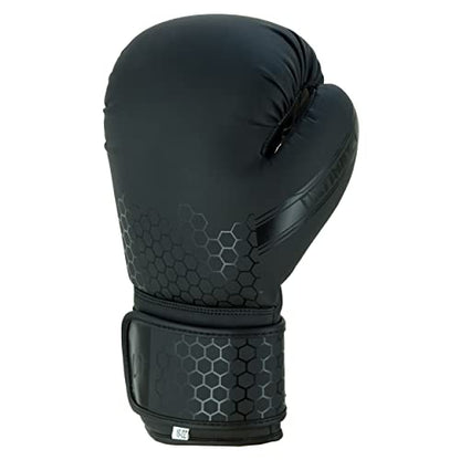 PFG Ultimate Series Boxing Gloves - Boxing MMA Muay Thai Training and Bag Work - color: All Black