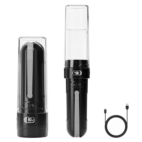 Electric Portable Bidet – Rechargeable Travel Bidet for Women Postpartum Care & Personal Hygiene | 3 Pressure Modes for Home Travel & Camping, Black - color: Black
