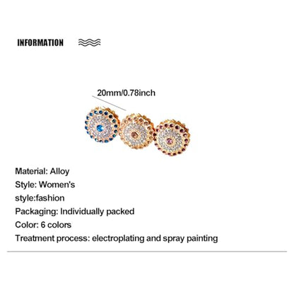 12pcs Magnetic Hijabs Magnets Buckle,rhinestones Hijab Magnet Multi-Use For Muslim Female Clothing Scarf Accessories