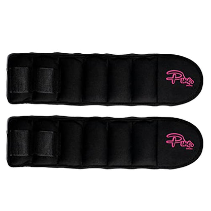 Ankle Weights Set - 0.5lb, 1lb, 2lbs, 3lbs, 4lbs, 5lbs, 8lbs and Adjustable Sets - for Women, Men and Kids - color: Black, style: 2lbs each (4lbs pair)
