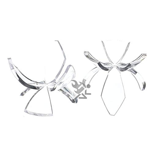 2-1/4" Acrylic Reversible Three Prong Tulip Display Stand Qty: 3