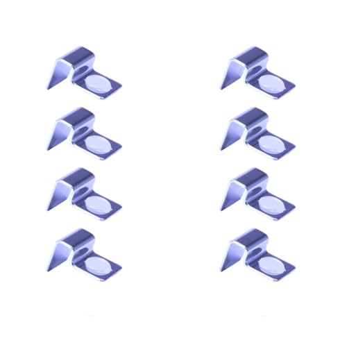 Peiiwdc 8pcs Stainless Steel Aquarium Cover Clip Optional Thickness Lid Clamps Brackets for Fishtanks Aquarium Lid Clamps - size: 6mm