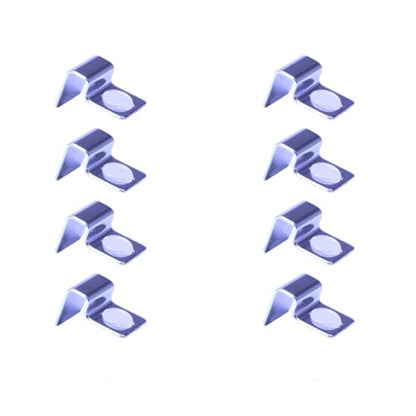 Peiiwdc 8pcs Stainless Steel Aquarium Cover Clip Optional Thickness Lid Clamps Brackets for Fishtanks Aquarium Lid Clamps - size: 6mm