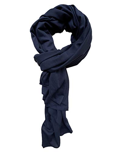 Jersey Hijab Scarfs for Women Head Scarf Muslim Head Wraps - color: Navy Blue