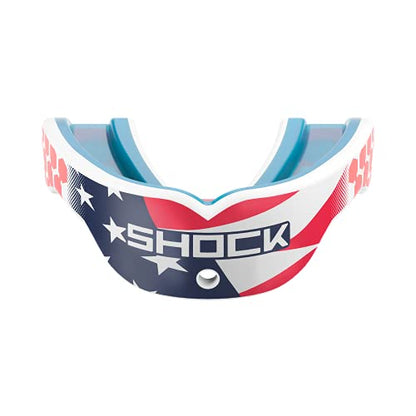 Shock Doctor Gel Max Power Carbon Convertible Mouth Guard - color: Stars & Stripes, size: Adult