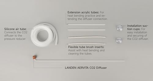 Acrylic CO2 Diffuser for Aquarium up to 10 Gallon Ceramic Disc Nano | Acrylic diffuser, ceramic disc; fine mist - size: XS-11mm