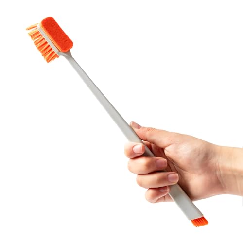 Rislobx 1pcs Small Aquarium Cleaning Tool, Algae Scraper for Fish Tank, Aquarium Brush, Fish Tank Cleaner Adapted for Glass and Acrylic Aquariums - color: Orange