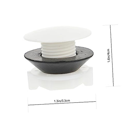 KALLORY Toilet Tank Plug 1/2 Inch Plastic Water Tower Plug Replacement with Airtight Seal for Toilet Tanks Fish Tanks Buckets 2 Pack Bathroom Accessories