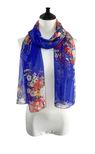 Acotavie Scarfs for Women Lightweight Fashion Scarves Print Floral Pattern Scarf Shawl Wraps - color: A08