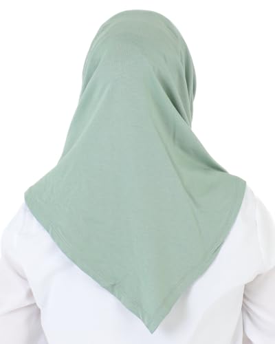 Prien Chic Ready To Wear Hijab For Women, Muslim Long Turban Undercap Set, Instant Scarf, Prayer Clothes For Girls, Abaya - color: Light Green