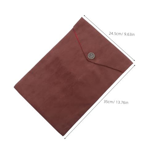 Buddhist Scripture Bag Coffee Color Velvet Pouch Bible Book Cover Storage Organizer for Travel and Religious Texts