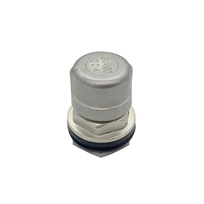 Beduan Stainless Garden Hose Bulkhead Fitting, 3/4 GHT Male to 1/2 Female Bulkhead Water Tank Connector Thru-bulk Fitting for Rain Barrels, Aquariums, Sinks, Irrigation with Caps(Pack of 2) - size: 3/4 GHT Male x 1/2 Female, style: PackOf 2